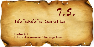 Tüskés Sarolta névjegykártya